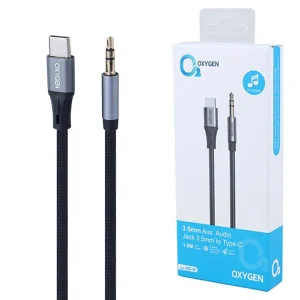 کابل تبدیل Type-C به AUX اکسیژن AUX-06 طول 1 متر - اصلی خرید از موبایل ایلام
