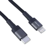 کابل تایپ سی به لایتنینگ فست شارژ 30 وات اکسیژن LX-1 طول 1 متر-پک اصلی