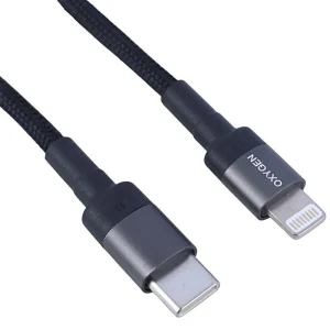 کابل تایپ سی به لایتنینگ فست شارژ 30 وات اکسیژن LX-1 طول 1 متر-پک اصلی