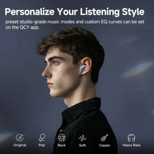 هدفون بلوتوثی کیو سی وای مدل MeloBuds Neo - پک اصلی خرد از موبایل ایلام