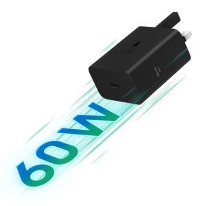 شارژر دیواری 60 وات سامسونگ مدل EP-T6010 Low Standby سه پین - پک اصلی (گارانتی مادام العمر شرکتی) مناسب برای S26ULTRA خرید از موبایل ایلام