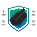 شارژر دیواری 60 وات سامسونگ مدل EP-T6010 Low Standby سه پین - پک اصلی (گارانتی مادام العمر شرکتی) مناسب برای S26ULTRA خرید از موبایل ایلام